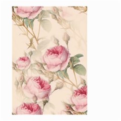 Roses Plants Vintage Retro Flowers Pattern Small Garden Flag (two Sides) by Bangk1t