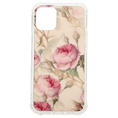 Roses Plants Vintage Retro Flowers Pattern Iphone 12 Mini Tpu Uv Print Case	 by Bangk1t