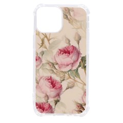 Roses Plants Vintage Retro Flowers Pattern Iphone 13 Mini Tpu Uv Print Case