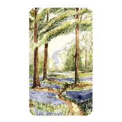 Trees Park Watercolor Lavender Flowers Foliage Memory Card Reader (rectangular) by Bangk1t