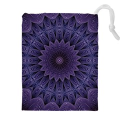 Shape Geometric Symmetrical Symmetry Wallpaper Drawstring Pouch (4xl) by Bangk1t