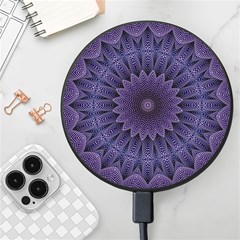 Shape Geometric Symmetrical Symmetry Wallpaper Wireless Fast Charger(black) by Bangk1t