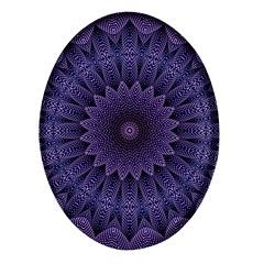 Shape Geometric Symmetrical Symmetry Wallpaper Oval Glass Fridge Magnet (4 Pack)