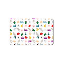 Snail Butterfly Pattern Seamless Magnet (name Card) by Amaryn4rt