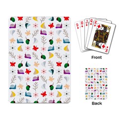 Snail Butterfly Pattern Seamless Playing Cards Single Design (rectangle)