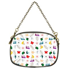 Snail Butterfly Pattern Seamless Chain Purse (one Side) by Amaryn4rt