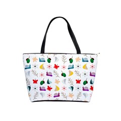 Snail Butterfly Pattern Seamless Classic Shoulder Handbag by Amaryn4rt