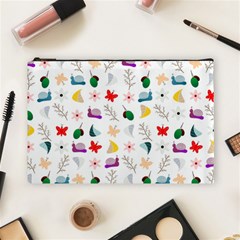 Snail Butterfly Pattern Seamless Cosmetic Bag (large) by Amaryn4rt