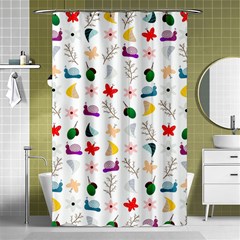 Snail Butterfly Pattern Seamless Shower Curtain 48  X 72  (small)  by Amaryn4rt