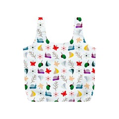 Snail Butterfly Pattern Seamless Full Print Recycle Bag (s) by Amaryn4rt