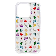 Snail Butterfly Pattern Seamless Iphone 14 Pro Tpu Uv Print Case