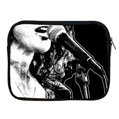 Ink And Echoes: Black And White Graphic Apple Ipad 2/3/4 Zipper Cases by dflcprintsclothing