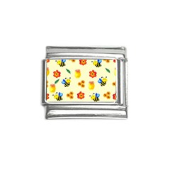 Seamless Background Honey Bee Italian Charm (9mm)