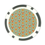 Floral Pattern Poker Chip Card Guard Front