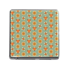 Floral Pattern Memory Card Reader (square 5 Slot) by Amaryn4rt