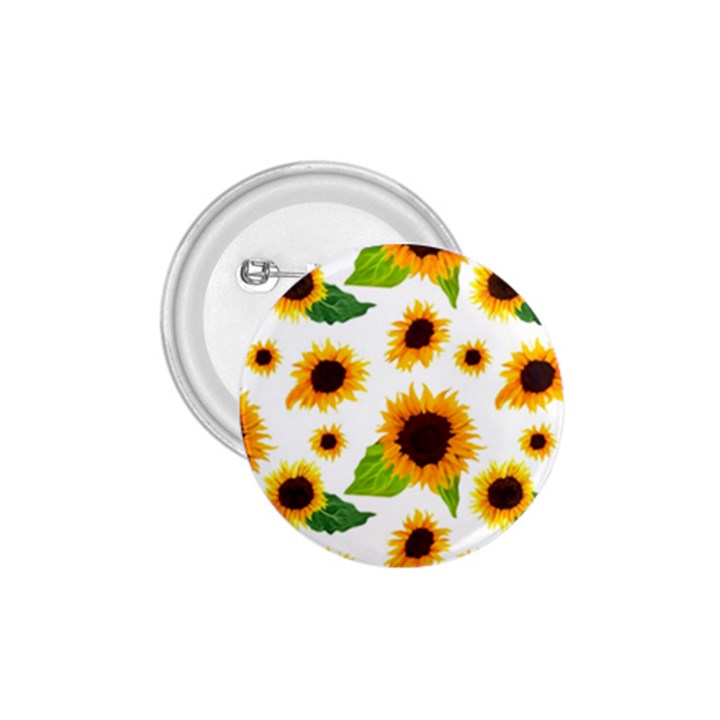 Sunflower Flower Seamless 1.75  Buttons