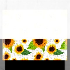 Sunflower Flower Seamless Rectangular Jigsaw Puzzl by Amaryn4rt