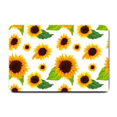 Sunflower Flower Seamless Small Doormat by Amaryn4rt