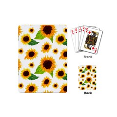 Sunflower Flower Seamless Playing Cards Single Design (mini)