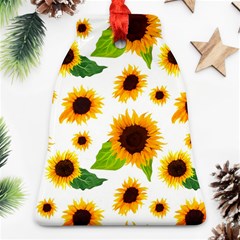 Sunflower Flower Seamless Bell Ornament (two Sides)