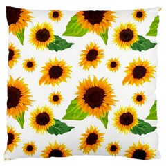 Sunflower Flower Seamless Large Cushion Case (two Sides) by Amaryn4rt