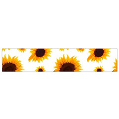 Sunflower Flower Seamless Small Premium Plush Fleece Scarf