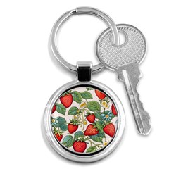 Strawberry Fruit Key Chain (round) by Amaryn4rt