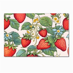 Strawberry Fruit Postcard 4 x 6  (pkg Of 10) by Amaryn4rt