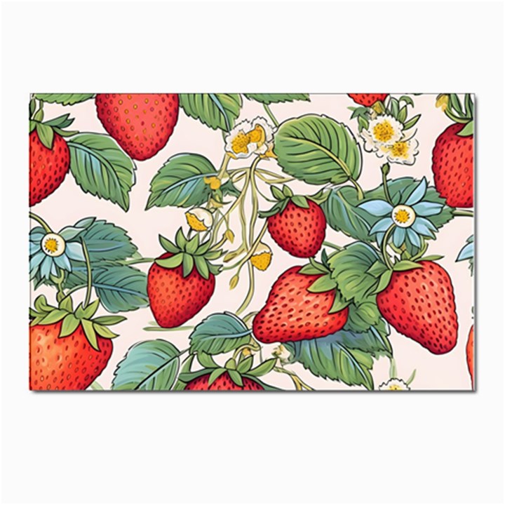 Strawberry Fruit Postcard 4 x 6  (Pkg of 10)