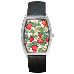 Strawberry Fruit Barrel Style Metal Watch by Amaryn4rt