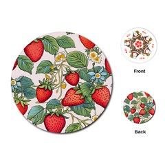 Strawberry Fruit Playing Cards Single Design (round) by Amaryn4rt