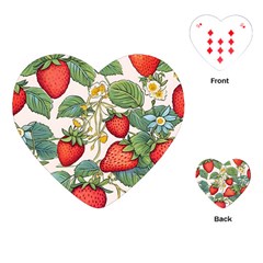 Strawberry Fruit Playing Cards Single Design (heart) by Amaryn4rt