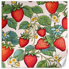 Strawberry Fruit Canvas 12  X 12  by Amaryn4rt