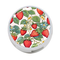 Strawberry Fruit 4-port Usb Hub (two Sides) by Amaryn4rt