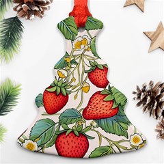 Strawberry Fruit Christmas Tree Ornament (two Sides) by Amaryn4rt