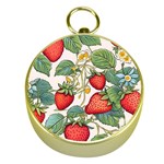 Strawberry Fruit Gold Compasses Front