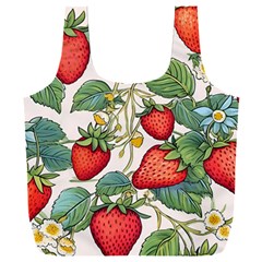 Strawberry Fruit Full Print Recycle Bag (xxxl) by Amaryn4rt