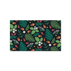 Pattern Forest Leaf Fruits Flowers Motif Sticker Rectangular (10 Pack) by Amaryn4rt