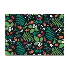 Pattern Forest Leaf Fruits Flowers Motif Sticker A4 (100 Pack) by Amaryn4rt