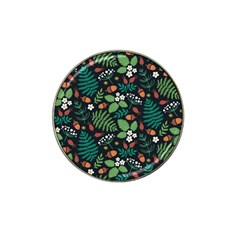 Pattern Forest Leaf Fruits Flowers Motif Hat Clip Ball Marker (4 Pack) by Amaryn4rt