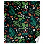 Pattern Forest Leaf Fruits Flowers Motif Canvas 8  x 10  8.15 x9.66  Canvas - 1