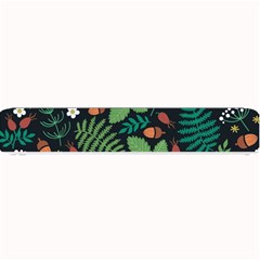 Pattern Forest Leaf Fruits Flowers Motif Small Bar Mat by Amaryn4rt