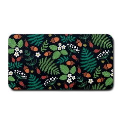 Pattern Forest Leaf Fruits Flowers Motif Medium Bar Mat by Amaryn4rt