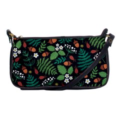 Pattern Forest Leaf Fruits Flowers Motif Shoulder Clutch Bag by Amaryn4rt