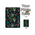 Pattern Forest Leaf Fruits Flowers Motif Playing Cards 54 Designs (Mini) Front - Spade4