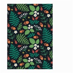 Pattern Forest Leaf Fruits Flowers Motif Small Garden Flag (two Sides) by Amaryn4rt