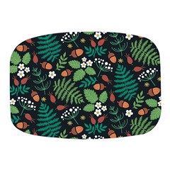 Pattern Forest Leaf Fruits Flowers Motif Mini Square Pill Box by Amaryn4rt