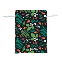 Pattern Forest Leaf Fruits Flowers Motif Lightweight Drawstring Pouch (s) by Amaryn4rt