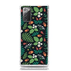 Pattern Forest Leaf Fruits Flowers Motif Samsung Galaxy Note 20 Tpu Uv Case by Amaryn4rt