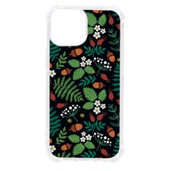 Pattern Forest Leaf Fruits Flowers Motif Iphone 13 Mini Tpu Uv Print Case by Amaryn4rt